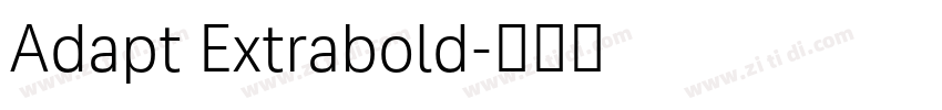 Adapt Extrabold字体转换